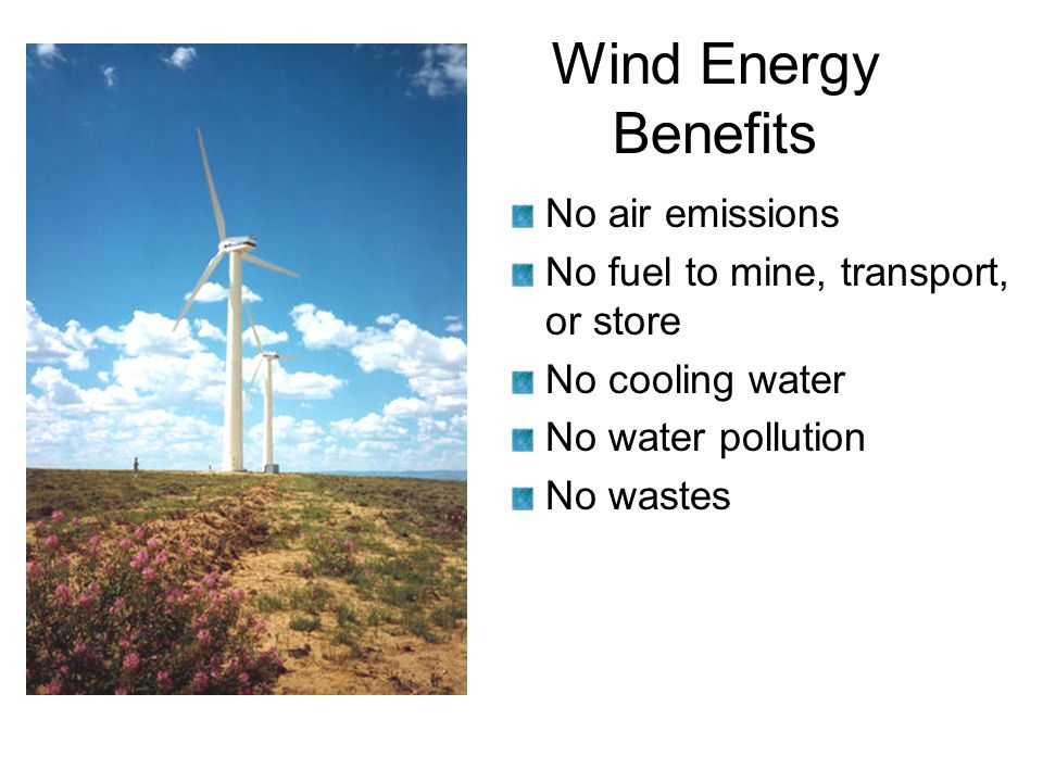 Wind Energy Resource Advantages and Constraints ppt download